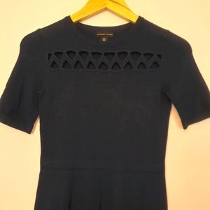 Adrienne Vittadini Cut-out knit dress